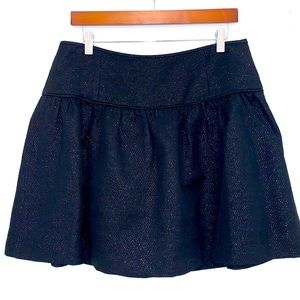 Banana Republic Bubble Skirt Black and Sparkly Silver Size 10 (like new)